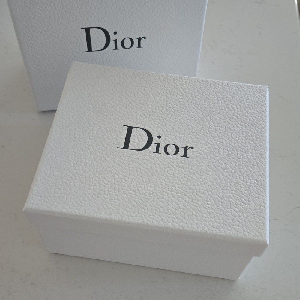 Never Used Dior White Textured Box  DIOR gift Box 7 X 6 In Rare Size